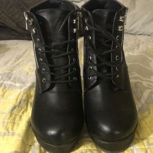 Torrid Wide width wedge bootie